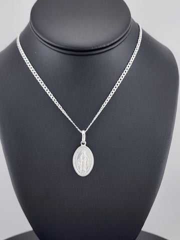 Sterling Silver Virgen de Guadalupe Pendant – Spiritual Gift