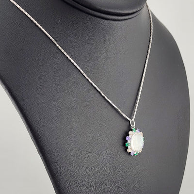 Elegant 925 Silver Virgen De Guadalupe Necklace – Faith-Inspired Jewelry