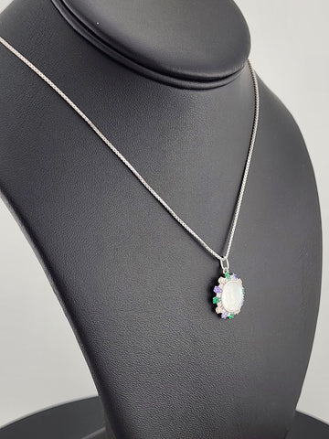Elegant 925 Silver Virgen De Guadalupe Necklace – Faith-Inspired Jewelry
