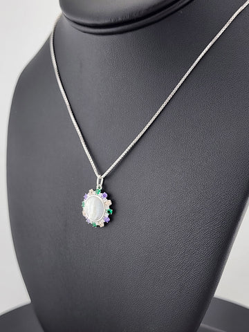 Elegant 925 Silver Virgen De Guadalupe Necklace – Faith-Inspired Jewelry