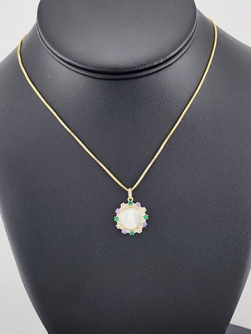 Elegant 925 Silver Virgen De Guadalupe Necklace – Faith-Inspired Jewelry