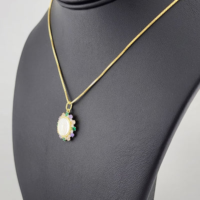 Elegant 925 Silver Virgen De Guadalupe Necklace – Faith-Inspired Jewelry