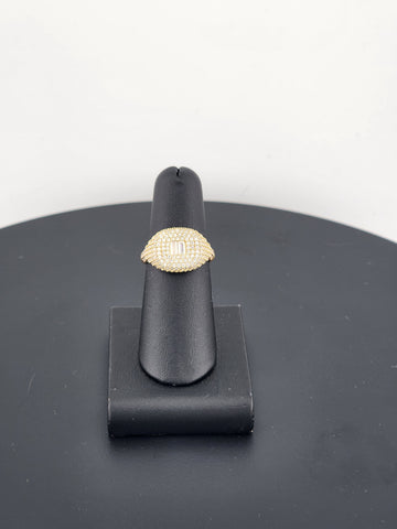 Crystal White: Sterling Silver Multi CZ Statement Ring