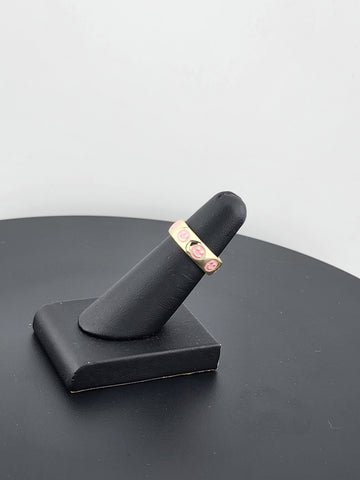 Happy Vibes: 925 Silver pink Smiley Face Ring