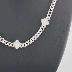 Charmed & Chic: Sterling Silver 925 Clover Jewelry Set