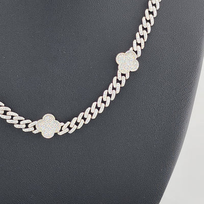 Charmed & Chic: Sterling Silver 925 Clover Jewelry Set