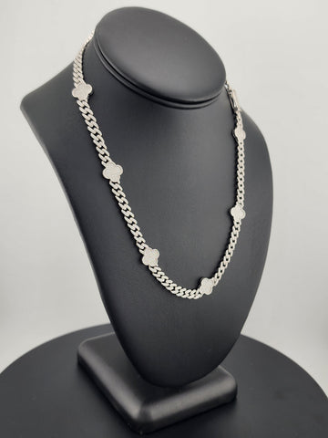 Charmed & Chic: Sterling Silver 925 Clover Jewelry Set