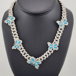 Whispering Wings: Brand New Butterfly Choker Necklace