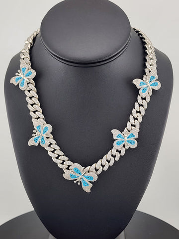 Whispering Wings: Brand New Butterfly Choker Necklace