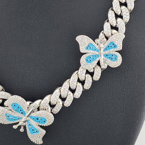 Whispering Wings: Brand New Butterfly Choker Necklace