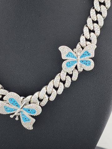 Whispering Wings: Brand New Butterfly Choker Necklace