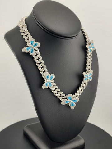 Whispering Wings: Brand New Butterfly Choker Necklace