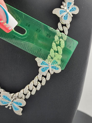 Whispering Wings: Brand New Butterfly Choker Necklace