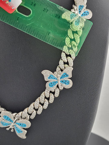 Whispering Wings: Brand New Butterfly Choker Necklace
