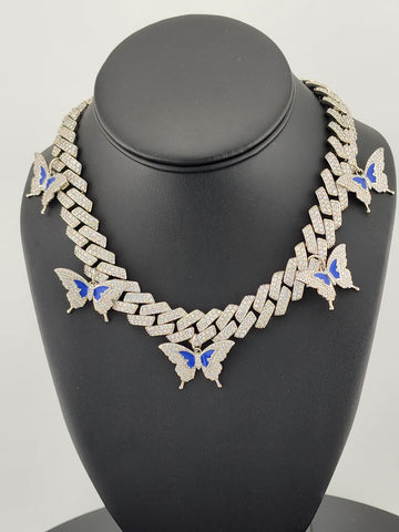 Whispering Wings: Brand New Butterfly Choker Necklace