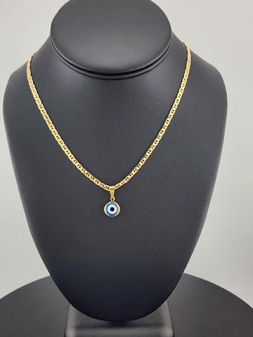 Just Dropped: Baby Blue Evil Eye Brazilian Beauty – 18K Gold Filled