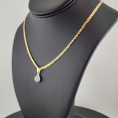 Just Dropped: Baby Blue Evil Eye Brazilian Beauty – 18K Gold Filled