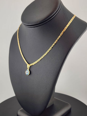 Just Dropped: Baby Blue Evil Eye Brazilian Beauty – 18K Gold Filled