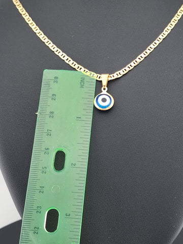Just Dropped: Baby Blue Evil Eye Brazilian Beauty – 18K Gold Filled
