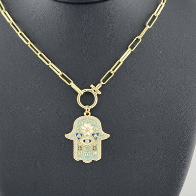 Hamsa Vibes – Modern Protection Necklace