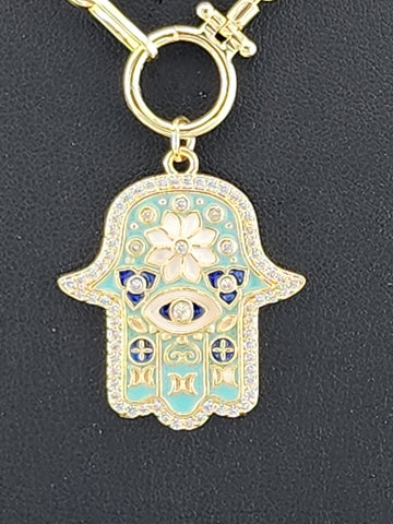Hamsa Vibes – Modern Protection Necklace