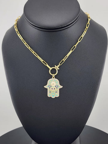 Hamsa Vibes – Modern Protection Necklace