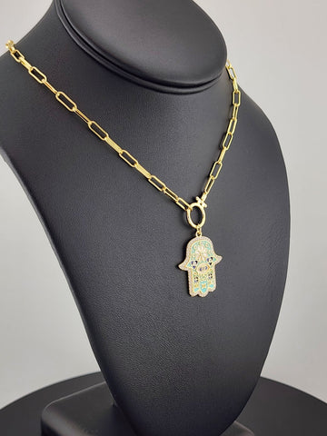 Hamsa Vibes – Modern Protection Necklace