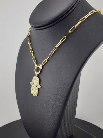 Hamsa Vibes – Modern Protection Necklace