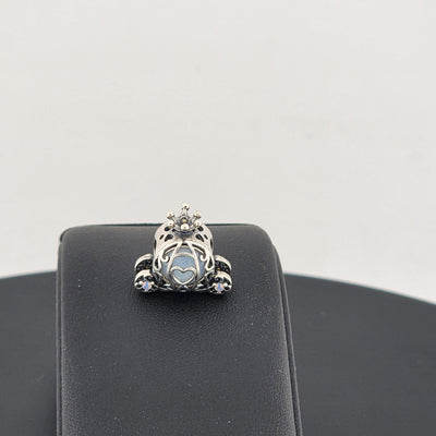 Sterling Silver 925 Cinderella Pumpkin Carriage Charm – Fairytale Jewelry – New