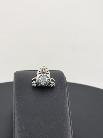 Sterling Silver 925 Cinderella Pumpkin Carriage Charm – Fairytale Jewelry – New