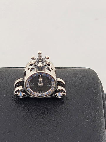 Sterling Silver 925 Cinderella Pumpkin Carriage Charm – Fairytale Jewelry – New