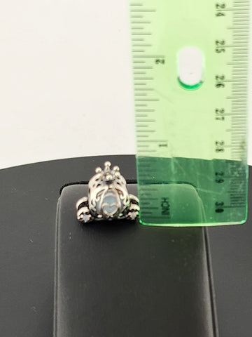 Sterling Silver 925 Cinderella Pumpkin Carriage Charm – Fairytale Jewelry – New