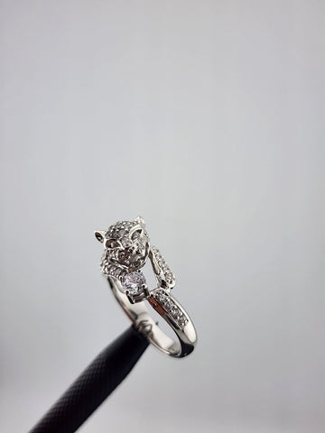 Fierce & Stylish 925 Silver Panther Ring – Bold Animal Statement Jewelry