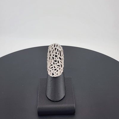 Radiant Beauty – 925 Sterling Silver Ring with Multi Cubic Zirconia Sparkle