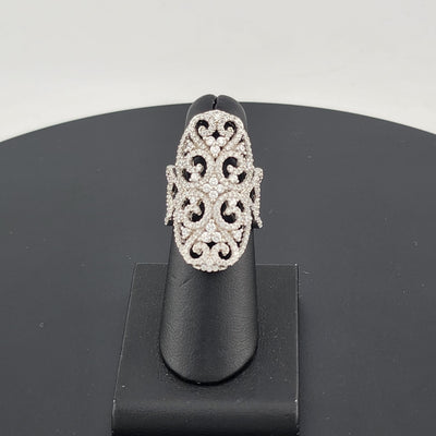 Radiant Fusion – Multi Cubic Zirconia & Gemstone Ring in 925 Silver