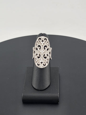 Radiant Fusion – Multi Cubic Zirconia & Gemstone Ring in 925 Silver
