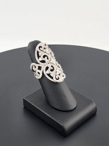 Radiant Fusion – Multi Cubic Zirconia & Gemstone Ring in 925 Silver