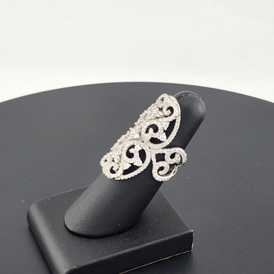 Radiant Fusion – Multi Cubic Zirconia & Gemstone Ring in 925 Silver