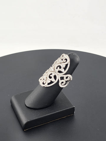 Radiant Fusion – Multi Cubic Zirconia & Gemstone Ring in 925 Silver