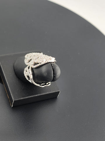 Radiant Fusion – Multi Cubic Zirconia & Gemstone Ring in 925 Silver