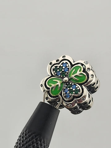 Sterling Silver 925 4 Heart Charm – Elegant & Romantic