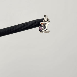 Perfect Gift – Magical Hat, Heart & Crown Charm in Sterling Silver 925
