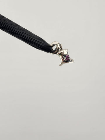 Perfect Gift – Magical Hat, Heart & Crown Charm in Sterling Silver 925