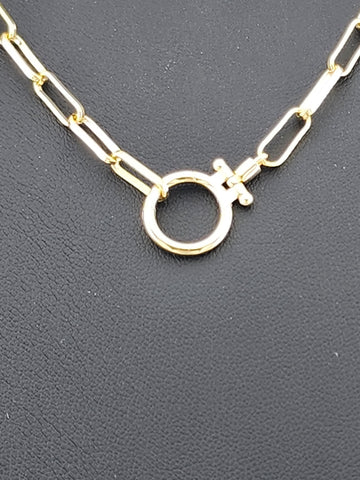 Trendy Everyday Necklace – New Paper Clip Link Design