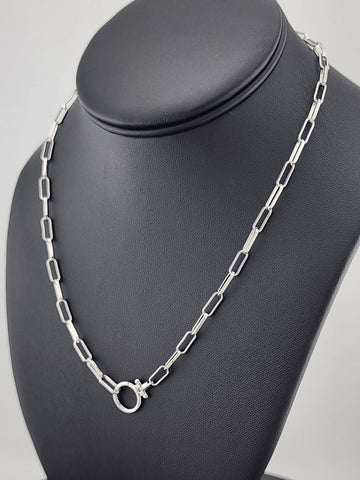 Trendy Everyday Necklace – New Paper Clip Link Design