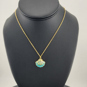 Ocean Breeze Light Blue Seashell Necklace – Brand New