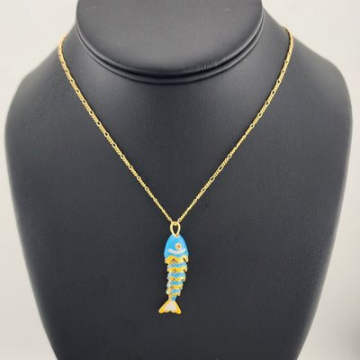 Catch of the Day: Blue Fish Necklace – Brand New