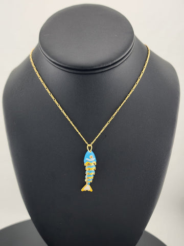 Catch of the Day: Blue Fish Necklace – Brand New