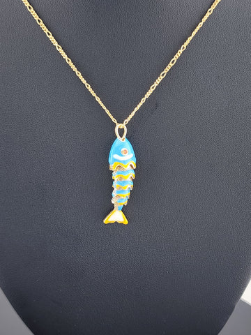 Catch of the Day: Blue Fish Necklace – Brand New
