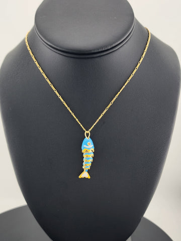 Catch of the Day: Blue Fish Necklace – Brand New